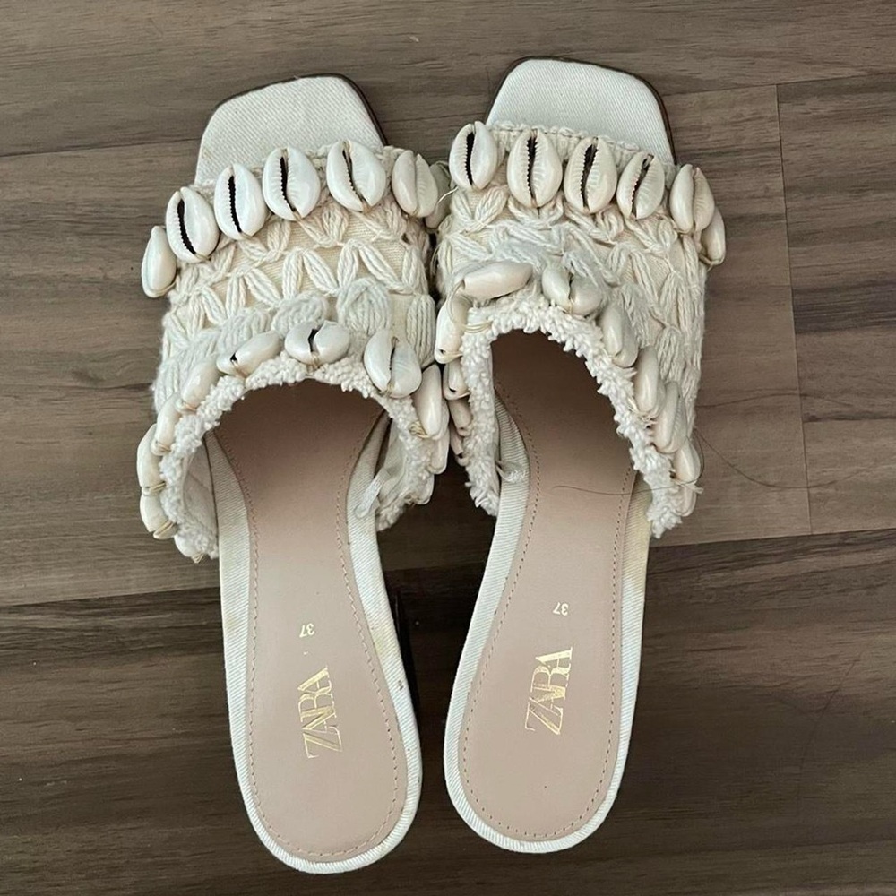 Zara Shell Sandal 🏖️🐚